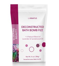 Sea Salt Fizzy Deconstructed Sleeping Beauty Bath Bomb – 14oz Bath Fizz – Infused with Lavender, Patchouli